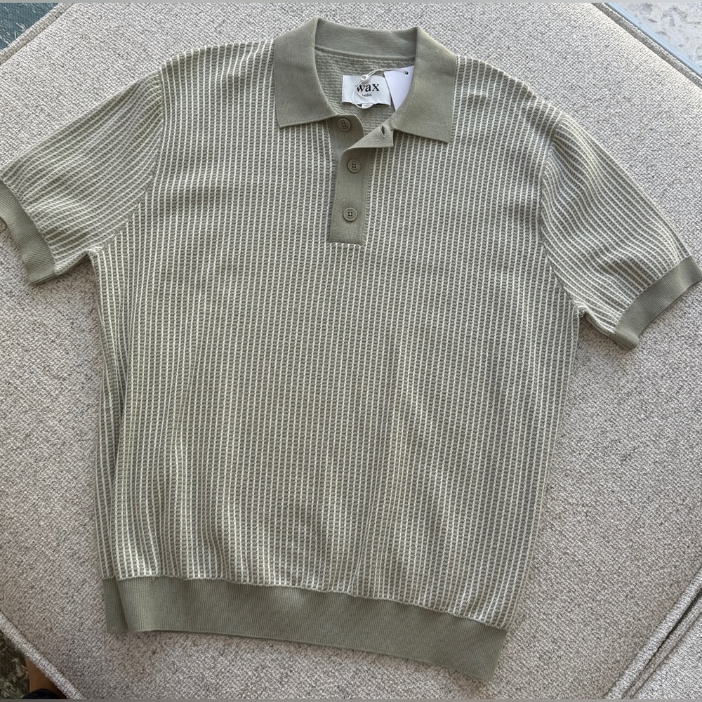 Men's Ladder Stripe Turnknit Polo